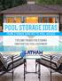 POOL STORAGE IDEAS FROM STORAGE BENCHES TO POOL HOUSES