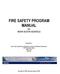 FIRE SAFETY PROGRAM MANUAL for NOVA SCOTIA SCHOOLS