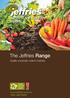 The Jeffries Range. Quality composts, soils & mulches JEFFRIES. Proudly made from recycled organics