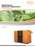 Global Series Screw Air Compressors Life source of industries