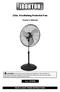 22In. Oscillating Pedestal Fan. Owner s Manual