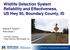 Wildlife Detection System Reliability and Effectiveness, US Hwy 95, Boundary County, ID