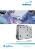 H Series Surgical room air conditioners. with direct expansion coil: OHA series with chilled water coil: OHU series
