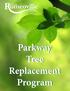 Parkway Tree Replacement Program