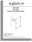 CHILLER. Model CH3000. Operator s & Installation Manual