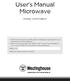 User s Manual Microwave