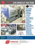 LIVE WEBCAST AUCTION INJECTION MOLDING FACILITY CLOSURE 4 AVAILABLE