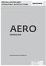 INSTALLATION AND OPERATING INSTRUCTIONS AERO SENSOAIR. Air quality sensor for indoor use. Window systems Door systems Comfort systems