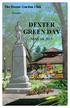 The Dexter Garden Club. Presents DEXTER GREEN DAY MAY 16, 2015