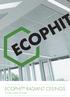 ECOPHIT RADIANT CEILINGS. Climate control at its best