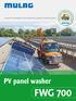 PV panel washer FWG 700