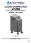 OZONE DISINFECTION SYSTEM OPERATION & MAINTENANCE MANUAL MODEL:
