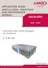 AQUALEAN APPLICATION GUIDE INSTALLATION, OPERATING AND MAINTENANCE MANUAL. Horizontal water cooled packaged air conditioner.