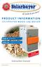 PRODUCT INFORMATION. Instruction manual SOLARBAYER WOOD LOG BOILER HVS E ECONOMIC HVS LC. boiler sizes from 16 kw to 100 kw LAMBDA CONTROL