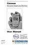 Gasman. User Manual. Personal Single Gas Monitor. M07630 Oct 2010 Issue 10