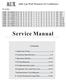 Service Manual. Contents. 1.Important Notice Technical Specification Operation Details Wiring Diagram...
