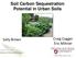 Soil Carbon Sequestration Potential in Urban Soils
