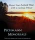 Pechmann Memorials The most respected name in memorials