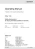 Translation of the Original Operating Manual. Safety drying ovens for drying of limited quantities of solvents