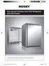 User manual: Stainless steel CSS1 Refrigerator and FSS2 Freezer