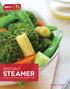 INSTANT STEAMER. Instruction manual & RECIPE GUIDE. Model DIS001