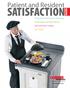 SATISFACTION. Patient and Resident. Guide. Temperature Maintenance and Traytop Sustainability and Meal Delivery Staff and Visitor Feeding Food Safety