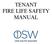 TENANT FIRE LIFE SAFETY MANUAL