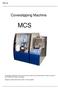 MCS. Coverslipping Machine. Manual