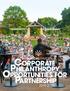 Corporate. Philanthropy Opportunities for Partnership John Oates Photography 1