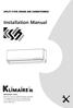 Installation Manual SPLIT-TYPE ROOM AIR CONDITIONER