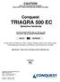 Conquest TRIAGRA 500 EC Selective Herbicide