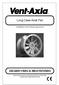 Long Case Axial Fan. Installation and Wiring Instructions V/1/50Hz & V/3/50Hz