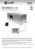 EVH SPACE TECHNICAL BULLETIN BT05L002GB-04 WATER TO AIR DUCTABLE INDOOR HORIZONTAL HEAT PUMP
