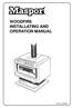 WOODFIRE INSTALLATING AND OPERATION MANUAL