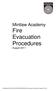 Mintlaw Academy Fire Evacuation Procedures August 2011