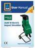 User Manual W Electric Impact Shredder QUICK START. Original instruction manual. Spend a little Live a lot WITH GUIDE