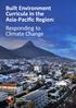 Built Environment Curricula in the Asia-Pacific Region: Responding to Climate Change