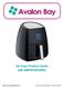 Air Fryer Product Guide (AB-AIRFRYER220SS)