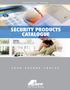 SECURITY PRODUCTS CATALOGUE