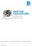 RAPTOR COOLER SRC Installation & Maintenance