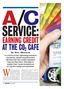 A/C SERVICE: EARNING CREDIT AT THE CO CAFE 2