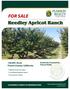 FOR SALE. Reedley Apricot Ranch ± Acres Fresno County, California.   CA BRE #