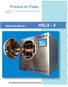 Frozen in Time. Operating Manual HSLS - 4. Manufacturers of Freeze Drying Machines and Vacuum Cold traps. Page 1