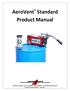 AeroVent Standard Product Manual