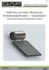 Installation Manual Thermosiphon - Indirect