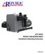 RMANUFACTURING EPUBLIC. RCV-SERIES ROTARY CLAW VACUUM PUMPS Installation & Operating Instructions. OM030 Rev.C