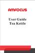 User Guide Tea Kettle