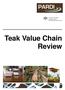 Teak Value Chain Review