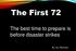 The First 72. The best time to prepare is before disaster strikes. By Jay Marlette
