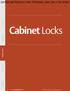 Cabinet Locks DATED MATERIALS FOR TRAINING USE ONLY FOLGER ADAM HES INTEGRATED PRODUCTS CABINET LOCKS ACCESSORIES INFORMATION GENERAL